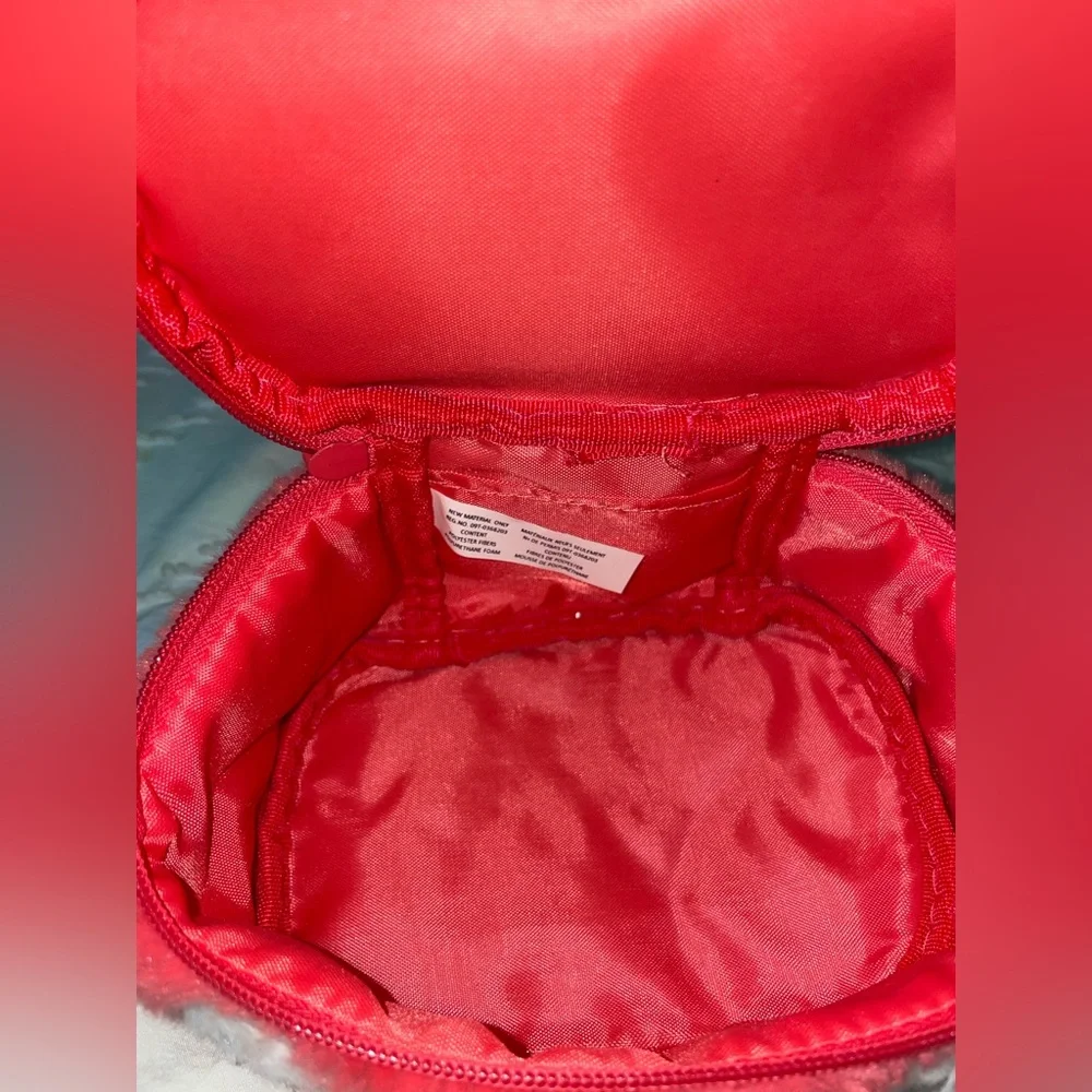 EUC Girls Fuzzy Fox Case/Bag & Costume Jewelry Bundle
